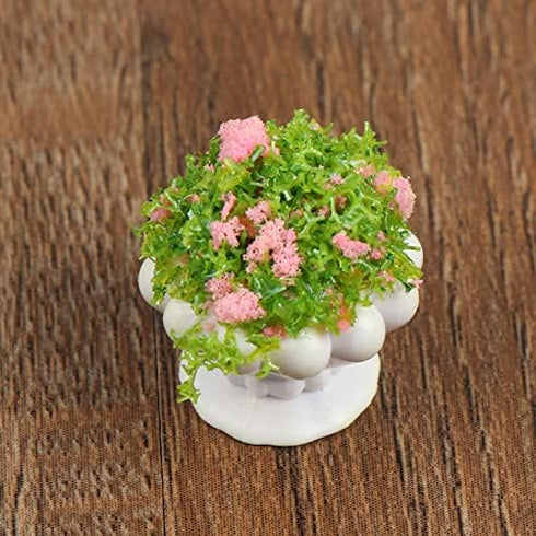 4 Pcs Dollhouse Potted Plants,Miniature Artificial Plant Bonsai,Mini Flowerpot,Miniature Dollhouse Kit,Doll House Mini Plant,for 1:12 Dollhouse De...