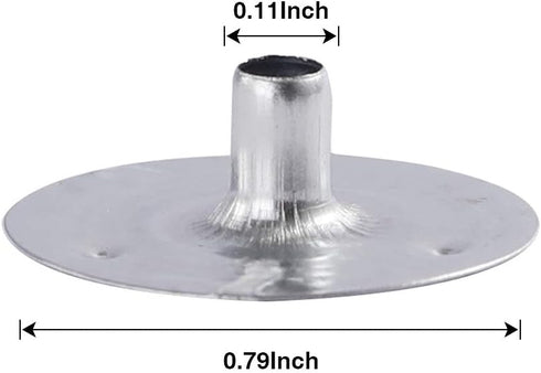 AXUANHUA Candle Wick Sustainer Tabs 100Pcs, Iron Stand Candle Making Supplies for DIY (20 * 3mm)...