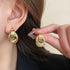 2Pcs Gold and Silver Earrings for Women, Gold Statement Geometric Knot Stud Earrings Set Chunky Gold Solver Hollow Tube Knot Drop Dangle Earrings ...