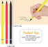 AUAUY 3 PCS Metal Inkless Pencil, Infinity Pencil, Reusable Everlasting Pencil, Replaceable Nib Pencil with 3 Replaceable Nib for Writing Drawing ...