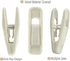 Velvet Hangers Clips, 20 Pack Ivory Pants Hanger Velvet Clips, Strong Hanger Clips Perfect for Thin Felt Hangers...