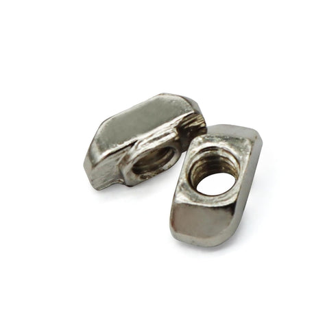 30 Series 1/4"-20 Threaded Standard Steel Drop in T-Nut, Drop in T-Nuts Accessory Hardware Nuts for 30 Series Aluminum Extrusion Profiles Rail, 20...