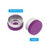 PATIKIL 13mm Flip Off Caps, 100 Pcs Flip Off Caps Flip Off Seals Flip Off Vial Seals Plastic Aluminum Caps Cover for Glass Vial, Purple...