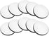 WIRESTER White Absorbent ROUND Fabric Felt Neoprene Sublimation Blank Car Coasters for Drinks (2.87 inches), 10 pcs Set...