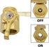 Hooshing 2PCS Garden Hose Shut Off Valve Heavy Duty 3/4" Brass Garden Hose Adapter Water Flow Control Valve for Garden Nozzle Water Hose...