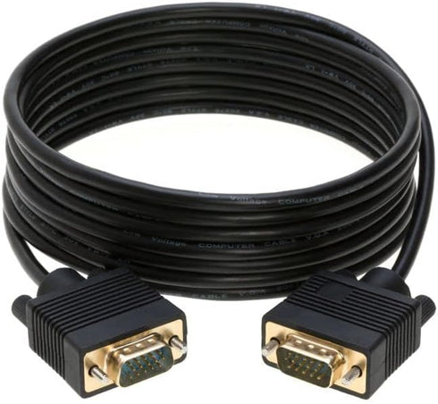 Cables Direct Online 10FT SVGA Monitor Cable - Male to Male VGA to VGA 1080P for PC, Projector, Laptop, TV...