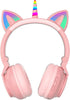 Unicorn Kids Headphones for girls,Unicorn Bluetooth headphones Foldable for Girls Toddlers Tablet/phones/amazon fire,Light Up kids wireless headph...