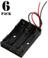 6 Pieces 3 Slots x 1.5V AAA Battery Case Holder Battery Spring Clip Storage Box with 6 inches Wire Leads...