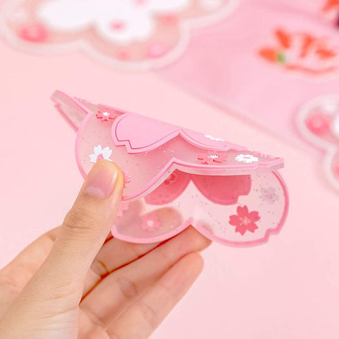Sakura Coffee Cup Mat Kawaii Coaster 2PCS Cute Cherry Blossom PVC Home Tea Mug Pink Flower Pattern Anti-Skid Pot Bowl Pad Placemat for Desk Drink ...
