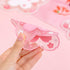 Sakura Coffee Cup Mat Kawaii Coaster 2PCS Cute Cherry Blossom PVC Home Tea Mug Pink Flower Pattern Anti-Skid Pot Bowl Pad Placemat for Desk Drink ...