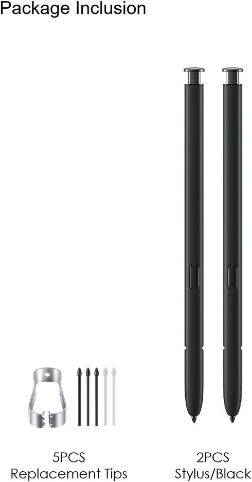2PCS Galaxy S22 Ultra Pen for Samsung Galaxy S22 Ultra 5G S Pen Touch Screen Stylus Pen Replacement for Samsung Galaxy S22 Ultra NO Bluetooth (Bla...