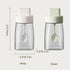 Kitchen Sodium Calcium Glass Spice Jars Seasonning Box Set of 3, Condiment Pots Spice Jars, Retractable Spoon and Lid Combination Design, Airtight...