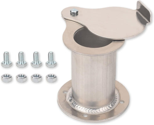 2" Teardrop Flanged Vent for UDS Ugly Drum Smoker Lid Exhaust, BBQ smoker Vent Smoke Stack Damper - With Screws (aluminium)...