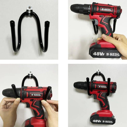 Power Tool Organizer,Wall Mount Garage Storage Rack,Power Tool Hanger Hook,Workshop/Home Organization Wall Hanger for Drill,Cable,Accessories Bag,...