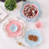 Chic Glossy Sakura Shaped Sauce Dish Sushi Dipping Bowls Appetizer Plates Porcelain Serving Dish Seasoning Dish 3''...