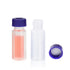 2ML Polypropylene Vials, 9mm Short Thread Vial with Micro Volume 700µL, Blue Screw Cap with Hole, WhitePTFE&Red Silicone Septa, for Ion Chromatogr...