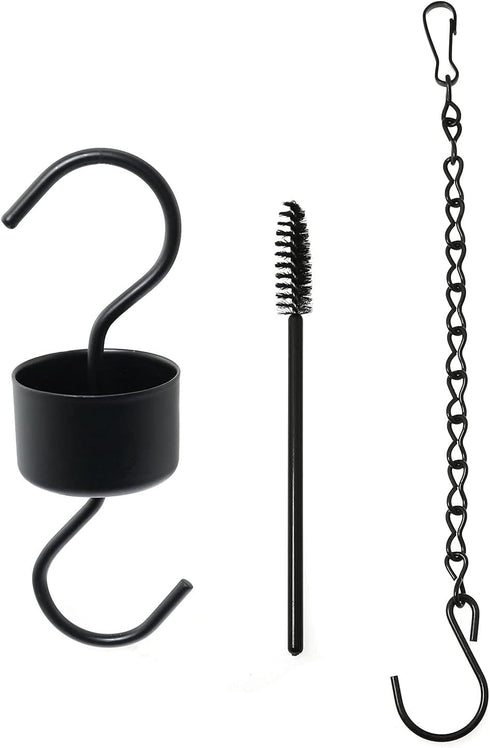 Hummingbird Feeder Accessories Have 1x Hook, 1x Brush and 1x Hook Chain, Black...
