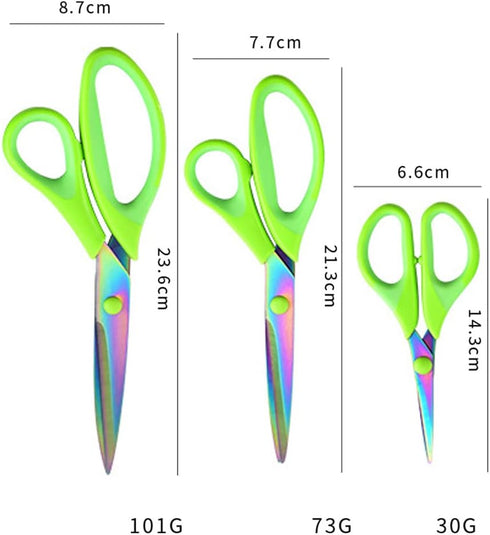 Craft Scissors Sharp Blades Fabric Scissors Rubber Soft Grip Handle Multipurpose Scissors Suitable for Sewing/Arts/Crafts/Office/School and Home (...