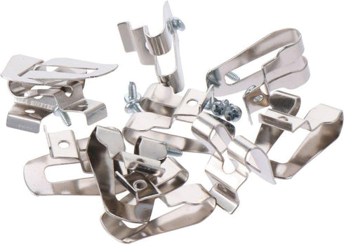 10pcs Power Tool Accessories Drill Clamp, Stainless Steel Drive Hook Suitable For 12v/18v Drill Impact Wrench Waist Buckle Buckle...