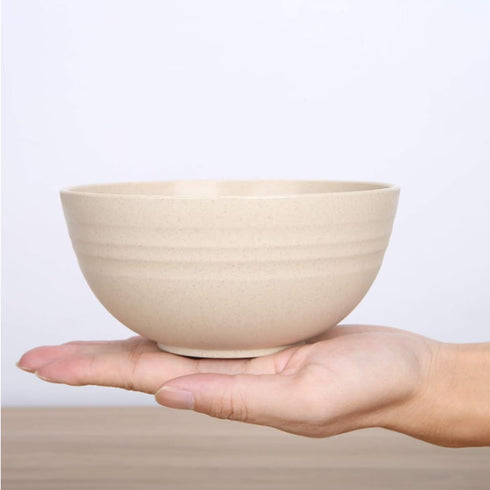 Unbreakable Cereal Bowls 24 oz, Reusable Wheat Straw Bowl, Plastic Bowls Pack of 4 -Dishwasher and Microwave, Safe BPA-Free Bowls for Snacks Every...