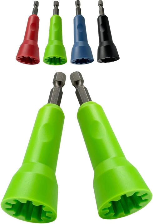 Wire Twister Tool for Drill, Electrical Wire Twister tool,2PCS Green - Fast Wire Twisting Tool,Wiring Tools,Connector Driver With 1/4 In Chuck,Enh...