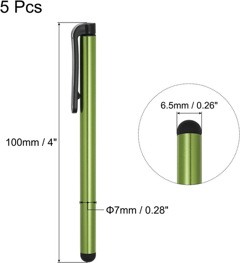 MECCANIXITY 5pcs Stylus Pens for Touch Screens Universal Capacitive Stylus Pencil Sensitivity for Phone Tablet All Capacitive Touch Screen Device,...