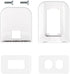 WALI Outlet Shelf Wall Holder, Bathroom Shelf up to 10lbs Standard Vertical Duplex Wall Organizer for Smart Home Decor Space Saving Power Tools, T...