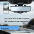 Phone Mount for Rear View Mirror, Hands Free, Compatible Apple + Samsung, 360 Degree, Rotatable and Retractable...