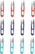 Hilitand 12pcs Sewing Scissors Yarn Thread Cutter 4.3inch Mini Small Snips Trimming Nipper - Great for Stitch,DIY Supplies,Mixed Color...