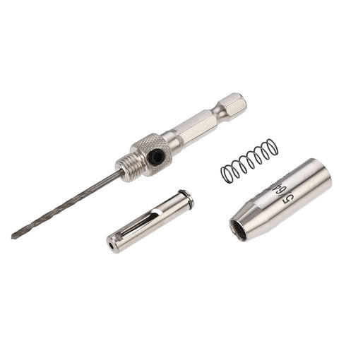 uxcell Self Centering Hinge Tapper Core Drill Bit, Hole Puncher, 5/64 Diameter, for Woodworking, Silver...