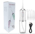 Dental Flosser Water Jet Oral Irrigator for Teeth, Dentures, and Braces Portable Rechargeable Multipe Pressure Modes...