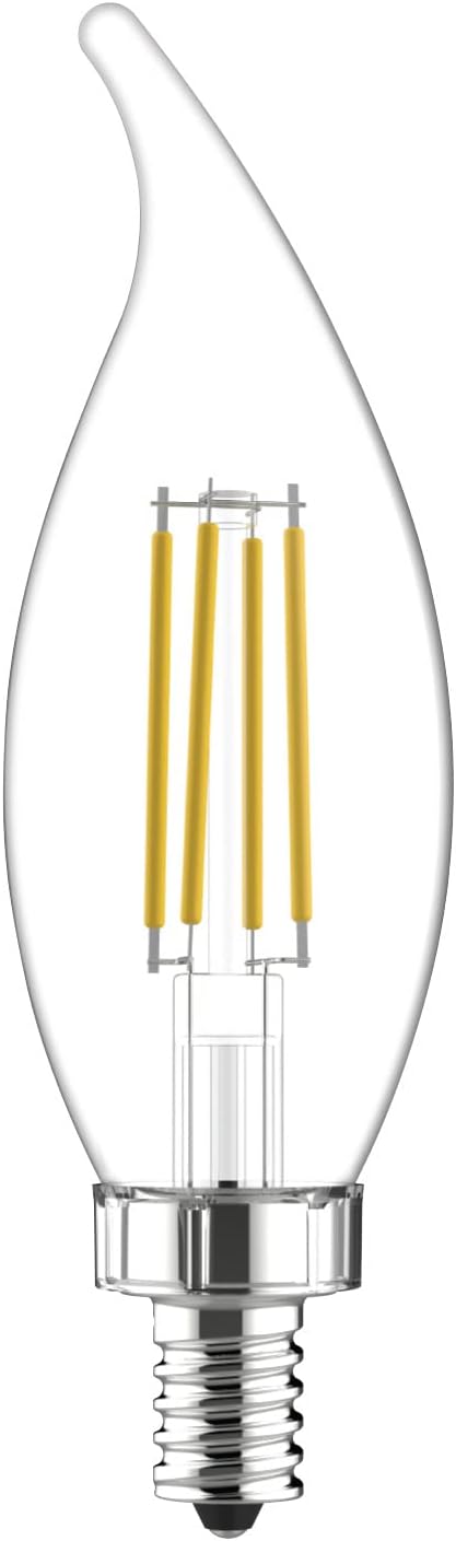 GE Refresh LED Light Bulbs, 60 Watt Eqv, Daylight, Decorative Bulbs, Small Base (8 Pack)...