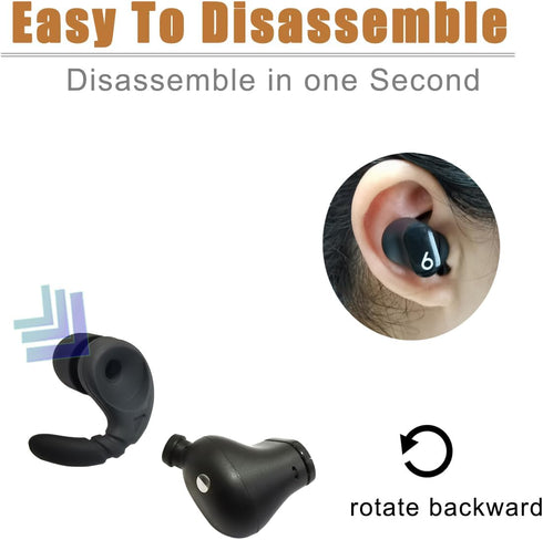Silicone Ear Hook for Beats Studio Buds Ear Tips Replacement Earbuds Tips for Beats Earbuds 3 Pairs...