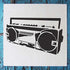 Stencil1 Boombox Stencil 5.75" x 6" - Durable Quality Reusable Stencils for Drawing Painting - Music Stencil Urban Graffiti Decorating Items and D...