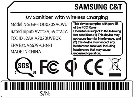 Samsung Electronics Qi Wireless Charger and UV Sanitizer - US Version...