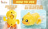 Duck Bubble Bath Toy with Musical Ducklings | Toddler & Kids Bubble Machine | Fun Bathtub Toys with Swimming Duck Toys | Safe & Joyful Toddler Bat...