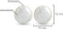 AeraVida Nice Round White Mother of Pearl .925 Sterling Silver Stud Earrings | Elegant Sterling Silver Stud Earring for women | 13 mm Width...