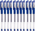 15 pcs gel pens economy pack, Fine tip quick-drying, great smooth writing experience best for home, schools & offices (15 pens/pack) (Black)...