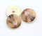 5 PCS Fashion Metal Pattern Round Button Arrow Pattern Button for Clothes Sewing Crafts Decoration (Light Brown, 15mm)...