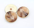 5 PCS Fashion Metal Pattern Round Button Arrow Pattern Button for Clothes Sewing Crafts Decoration (Light Brown, 15mm)...