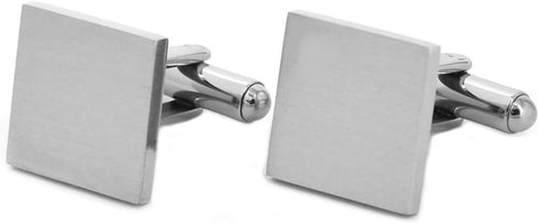 Stainless Steel Cufflink and tie Clip Set with Business Part...