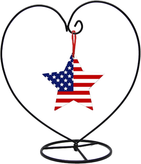 Archi Heart-Shaped Ornament Display Stand Iron Pothook Stand for Hanging Glass Terrarium (Heart-1)...