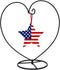 Archi Heart-Shaped Ornament Display Stand Iron Pothook Stand for Hanging Glass Terrarium (Heart-1)...