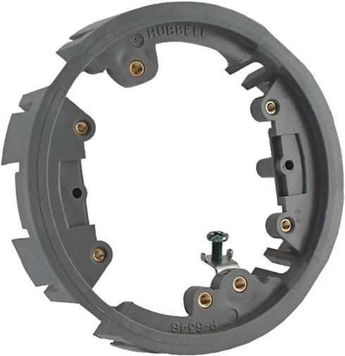 RACO 6244 Round Floor Box Non-Metallic Adapter Ring, 1-Pack, Gray Finish...