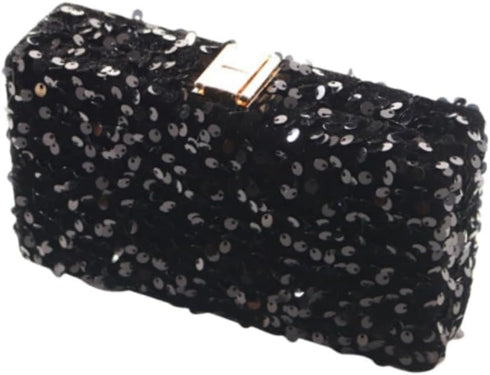 Small Sequins Clutch Purse Top Handle Evening Handbag Mini Square Shoulder Crossbody Bag...