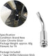 KIMISS 5inch Gear Shifter Stick Lever Bend Extension Shift Knob Extender for T4 Silver...