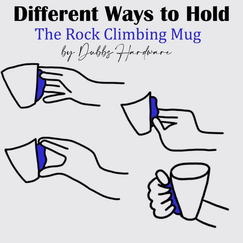 Dubbs Hardware Rock Climbing Mug - Rock Climbing Gear - Climber Hold Mug - Mountain Climbing Accessories and Gifts - Rock Climbing Hold Mug - Grea...