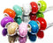 TianBo 100pcs Mix Color Large Hole Bead Resin Crack Fit European Charm Bracelet Spacer for Jewelry Making SS01...