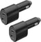 Super Fast Dual Car Charger (25W+15W)-2-Pack PD25W & QC 15W Car Charger Adapter for Samsung Galaxy S24 Ultra/S24/S24+/S23/S23 Ultra/S23+/S22/S22 U...
