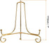 uxcell Plate Stand for Display, 7 Inch 2Pcs Iron Decorative Plate Holder Metal Easel Folding Display Stand for Photo Picture Frame, Gold...